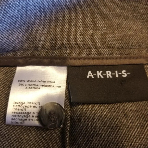 𝅺Akris Wool Grey  Dress Pants 6 - Picture 8 of 10